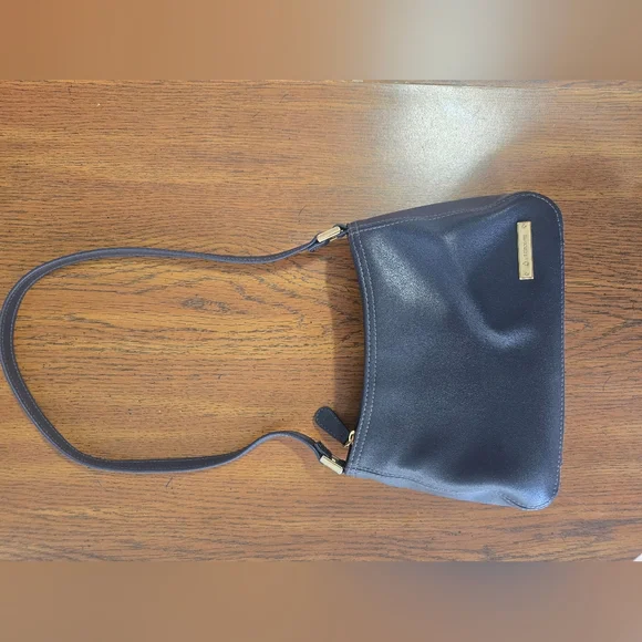 Vintage 90s Liz Claiborne Small Blue Leather Shoulder Bag Purse RARE FIND-EUC - Picture 10 of 11